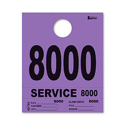 4 Part Heavy Brite Dispatch Numbers - Purple - 8000-8999